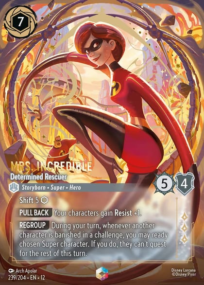 Mrs. Incredible - Determined Rescuer (Enchanted), Wilds Unknown 239/204