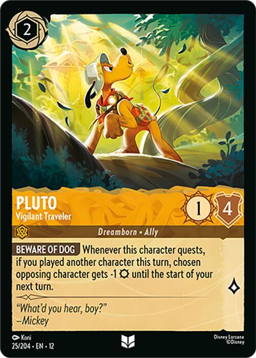 Pluto - Vigilant Traveler, Wilds Unknown 25/204