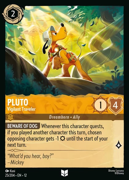 Pluto - Vigilant Traveler, Wilds Unknown 25/204