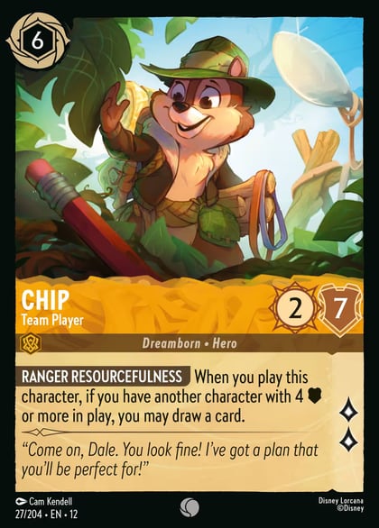 Chip - Team Player, Wilds Unknown 27/204