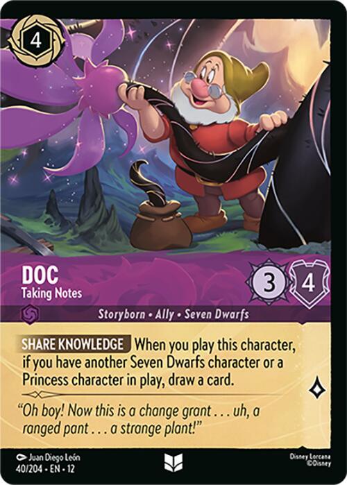 Doc - Taking Notes (Foil), Wilds Unknown 40/204