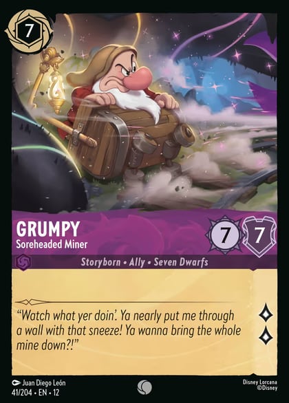 Grumpy - Soreheaded Miner, Wilds Unknown 41/204