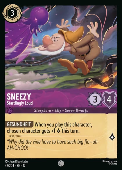 Sneezy - Startlingly Loud (Foil), Wilds Unknown 42/204