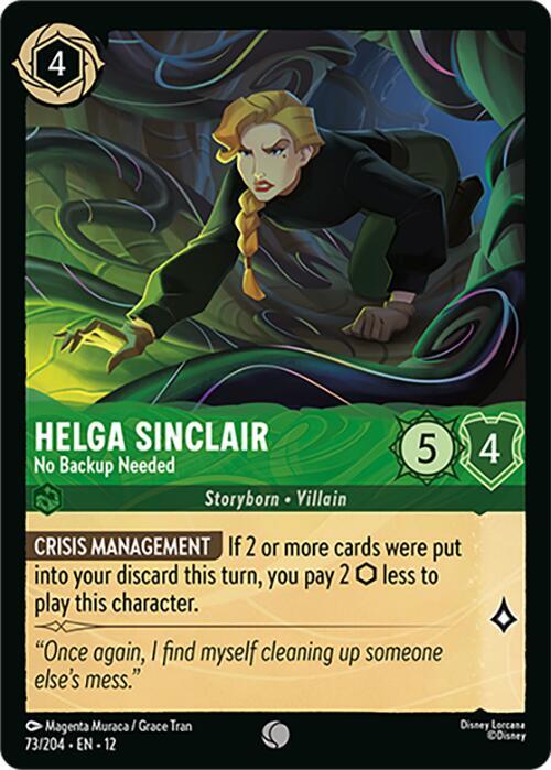 Helga Sinclair - No Backup Needed, Wilds Unknown 73/204