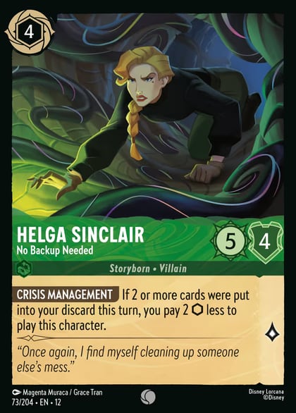 Helga Sinclair - No Backup Needed, Wilds Unknown 73/204