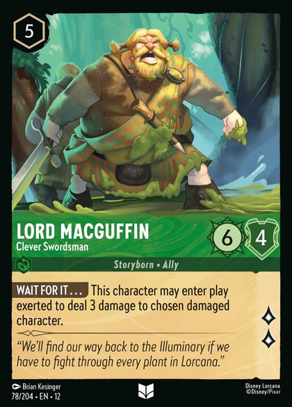 Lord MacGuffin - Clever Swordsman, Wilds Unknown 78/204