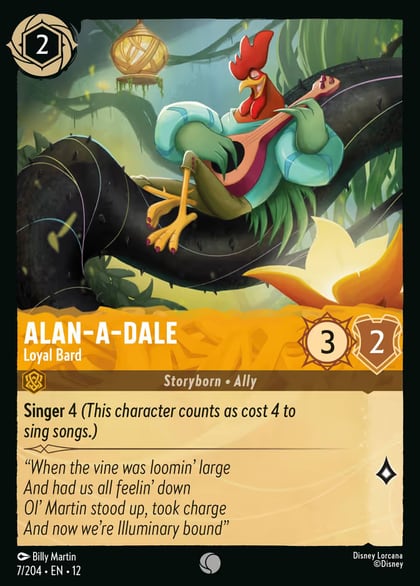 Alan-a-Dale - Loyal Bard, Wilds Unknown 7/204