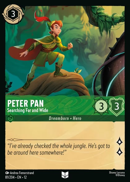 Peter Pan - Searching Far and Wide, Wilds Unknown 81/204