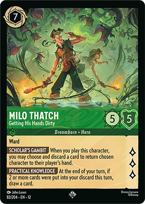 Milo Thatch - Getting His Hands Dirty, Wilds Unknown 82/204