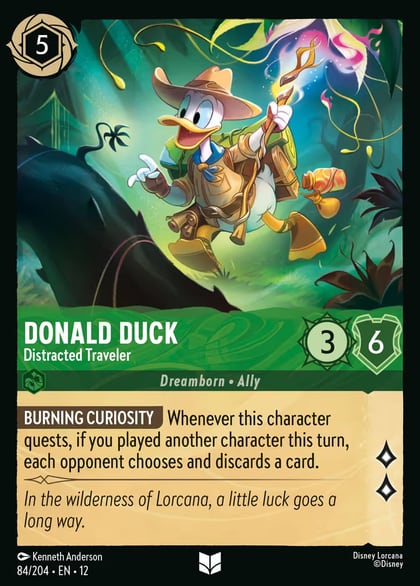 Donald Duck - Distracted Traveler, Wilds Unknown 84/204