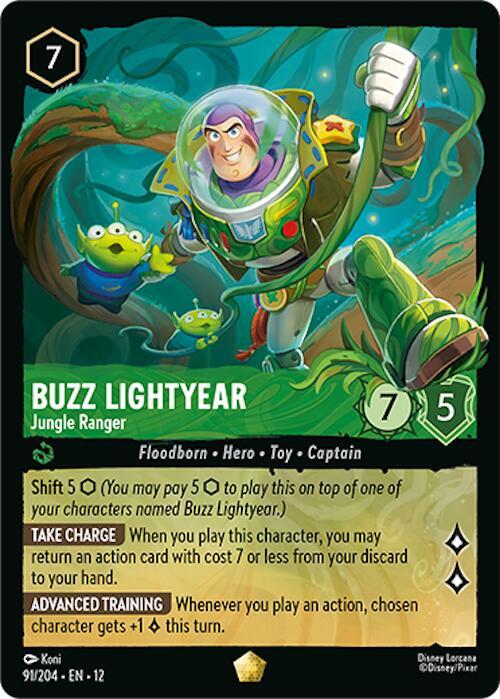 Buzz Lightyear - Jungle Ranger, Wilds Unknown 91/204