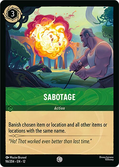 Sabotage, Wilds Unknown 96/204