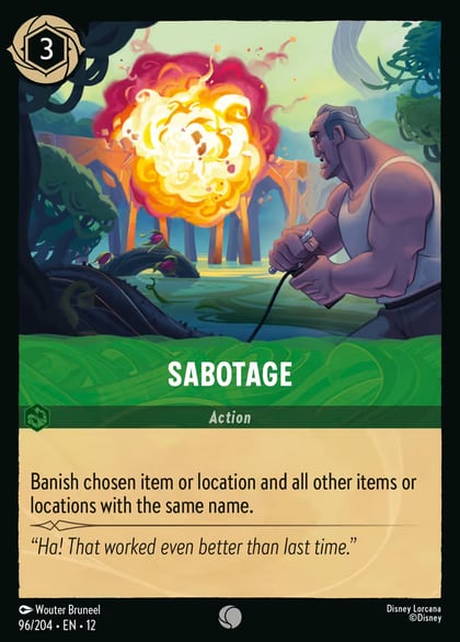 Sabotage, Wilds Unknown 96/204