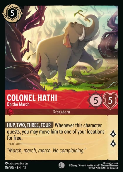 Colonel Hathi - On the March, Attack of the Vine! 116/204