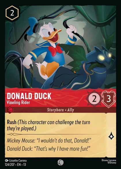 Donald Duck - Vineling Rider, Attack of the Vine! 124/204