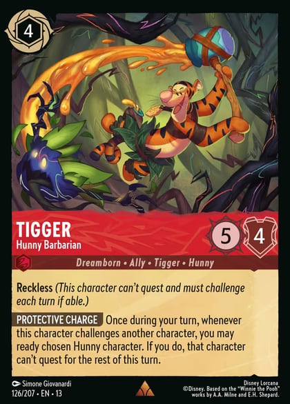 Tigger - Hunny Barbarian, Attack of the Vine! 126/204