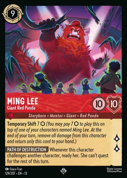 Ming Lee - Giant Red Panda, Attack of the Vine! 129/204