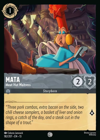 Mata - Meat Hut Waitress, Attack of the Vine! 182/204
