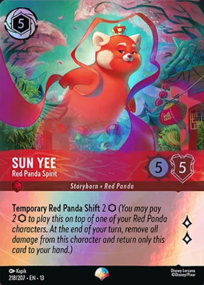 Sun Yee - Red Panda Spirit (Epic), Attack of the Vine! 218/204