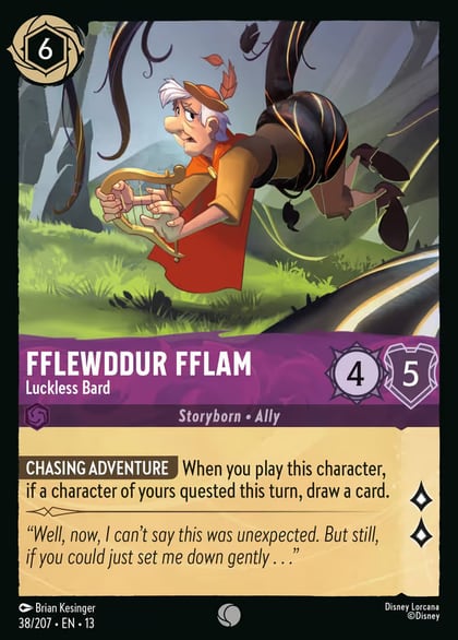 Fflewddur Fflam - Luckless Bard, Attack of the Vine! 38/204