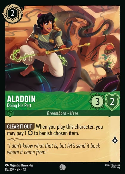 Aladdin - Doing His Part, Attack of the Vine! 85/204