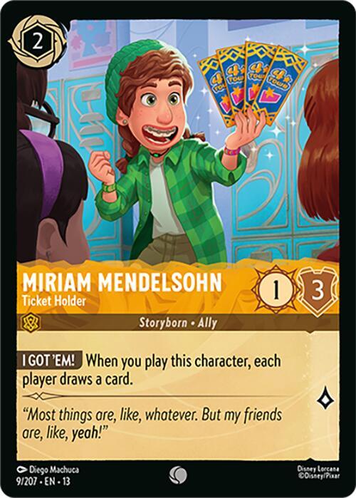 Miriam Mendelsohn - Ticket Holder, Attack of the Vine! 9/204