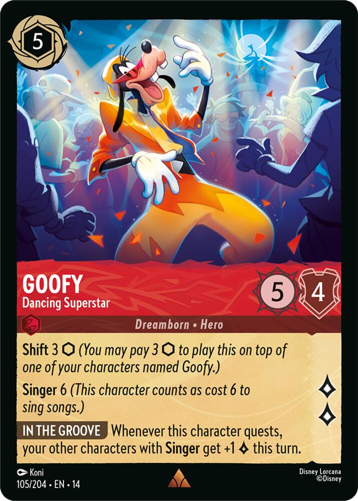 Goofy - Dancing Superstar, Hyperia City 105/204