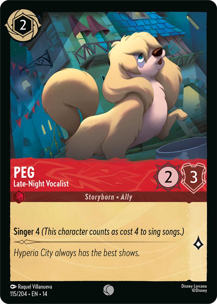 Peg - Late-Night Vocalist, Hyperia City 115/204