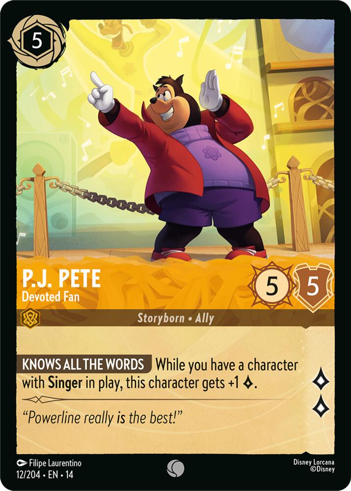 P.J. Pete - Devoted Fan, Hyperia City 12/204