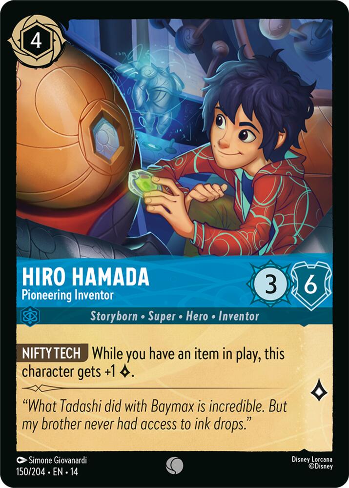 Hiro Hamada - Pioneering Inventor, Hyperia City 150/204