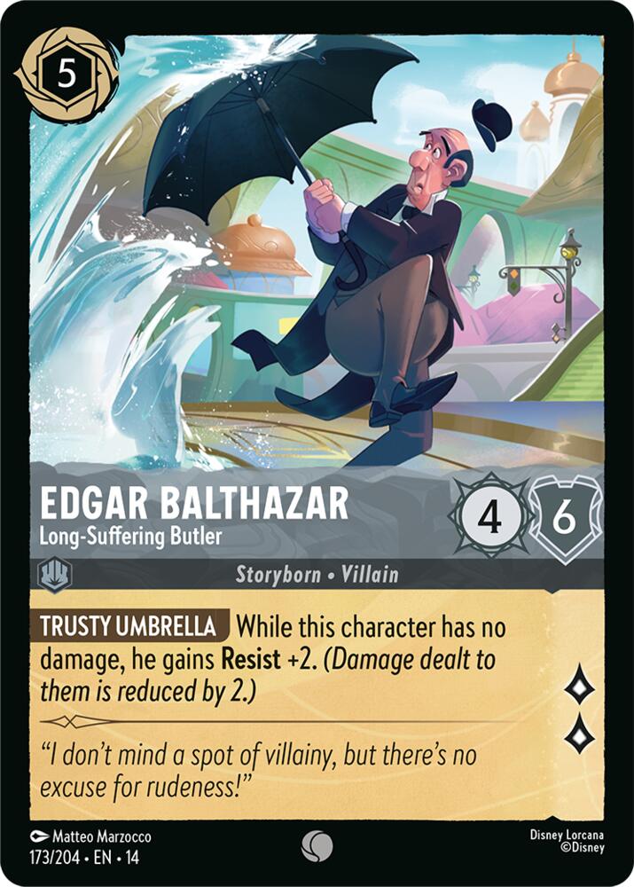 Edgar Balthazar - Long-Suffering Butler, Hyperia City 173/204
