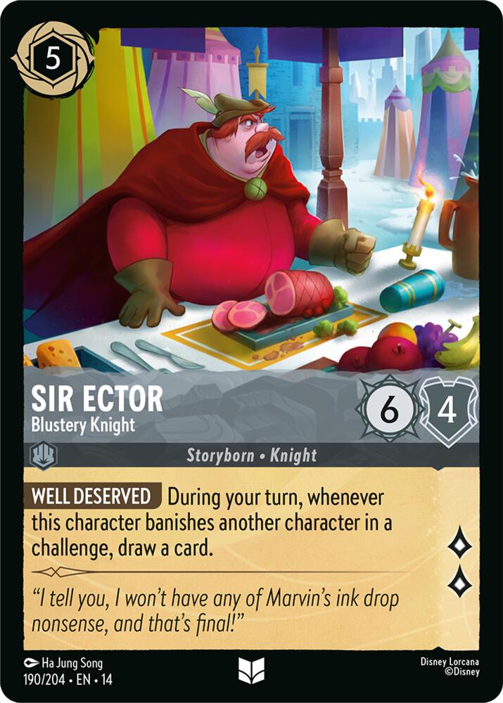 Sir Ector - Blustery Knight, Hyperia City 190/204
