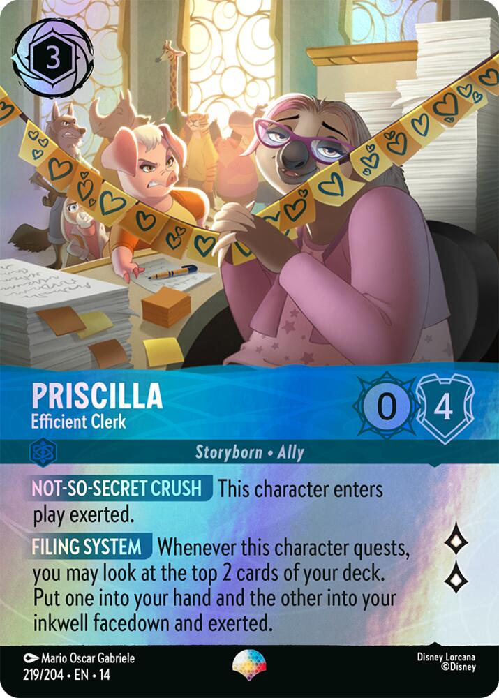 Priscilla - Efficient Clerk (Epic), Hyperia City 219/204