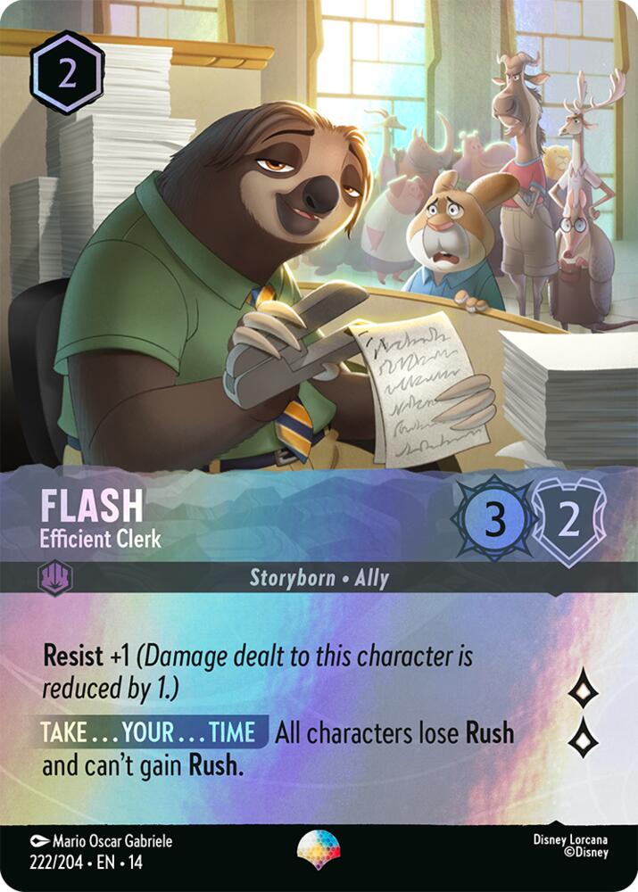 Flash - Efficient Clerk (Epic), Hyperia City 222/204