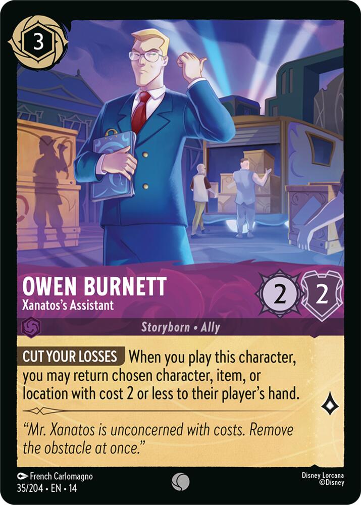 Owen Burnett - Xanatos's Assistant, Hyperia City 35/204