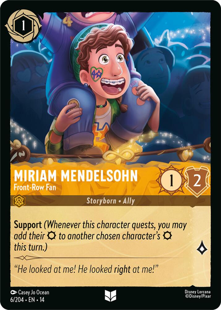Miriam Mendelsohn - Front-Row Fan, Hyperia City 6/204