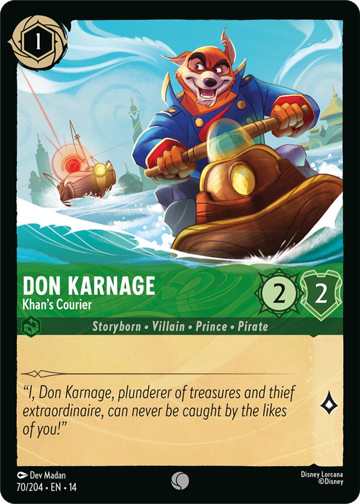Don Karnage - Khan's Courier, Hyperia City 70/204