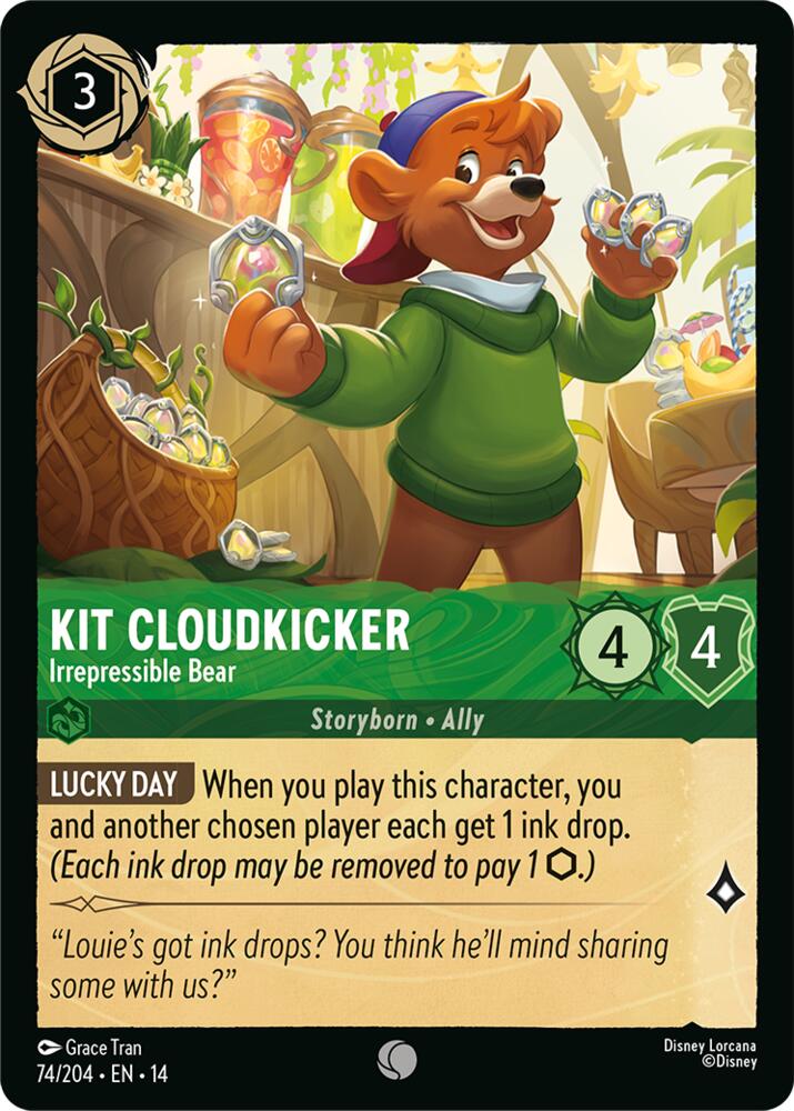 Kit Cloudkicker - Irrepressible Bear, Hyperia City 74/204