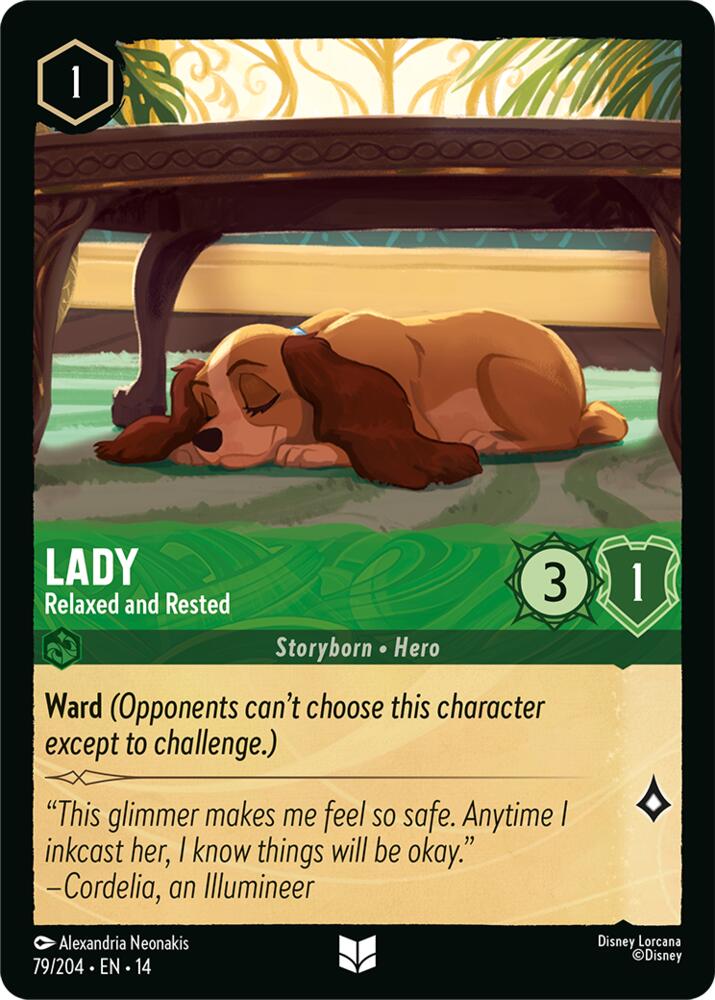 Lady - Relaxed and Rested, Hyperia City 79/204