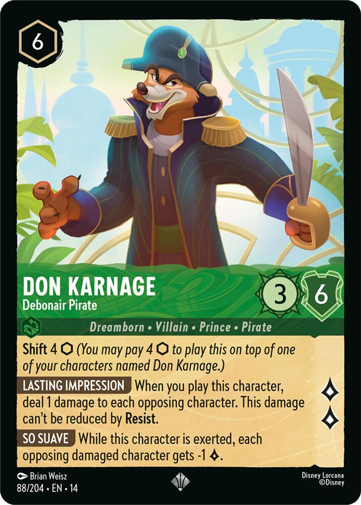 Don Karnage - Debonair Pirate, Hyperia City 88/204