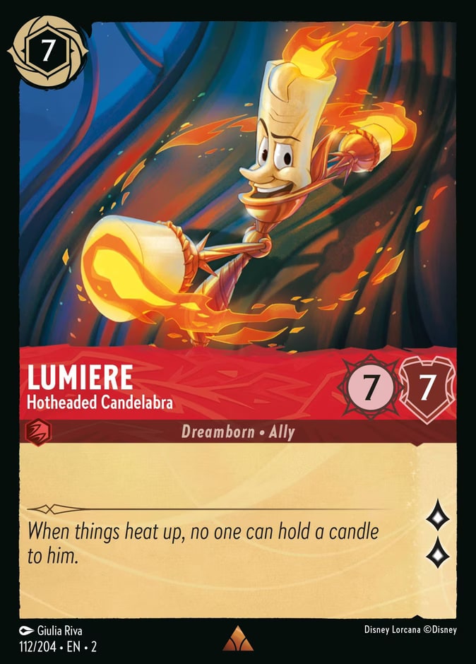 Lumiere - Hotheaded Candelabra, Rise of the Floodborn 112/204