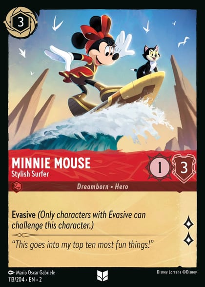 Minnie Mouse - Stylish Surfer, Rise of the Floodborn 113/204