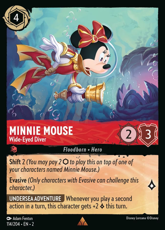 Minnie Mouse - Wide-Eyed Diver, Rise of the Floodborn 114/204