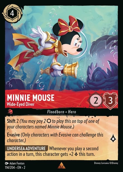 Minnie Mouse - Wide-Eyed Diver, Rise of the Floodborn 114/204