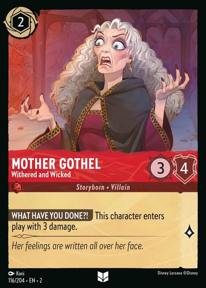 Mother Gothel - Withered and Wicked, Rise of the Floodborn 116/204