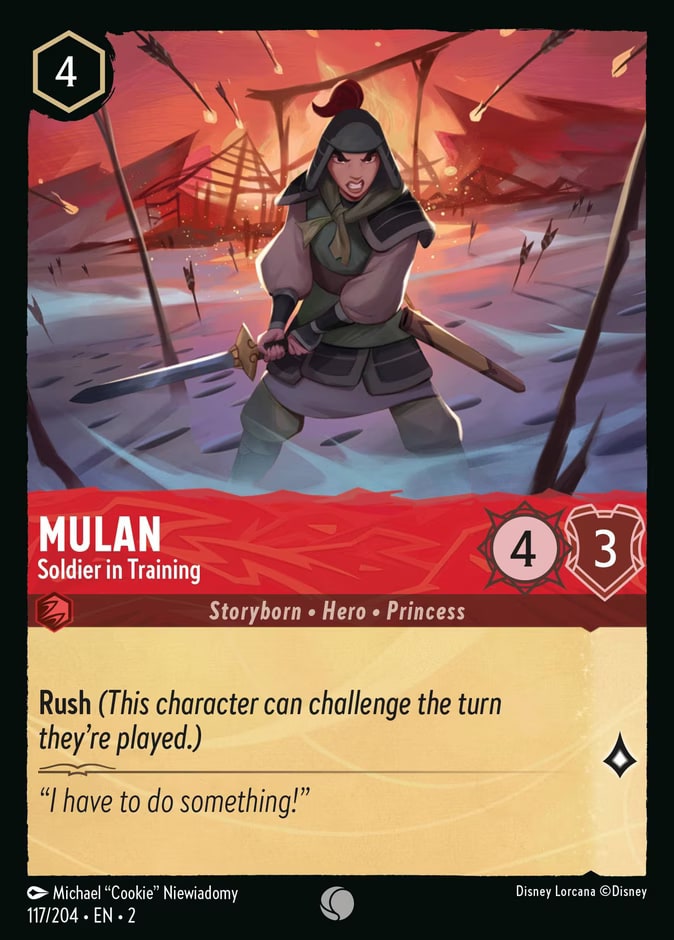 Mulan - Soldier in Training, Rise of the Floodborn 117/204