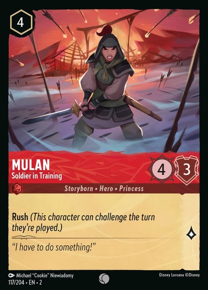 Mulan - Soldier in Training, Rise of the Floodborn 117/204