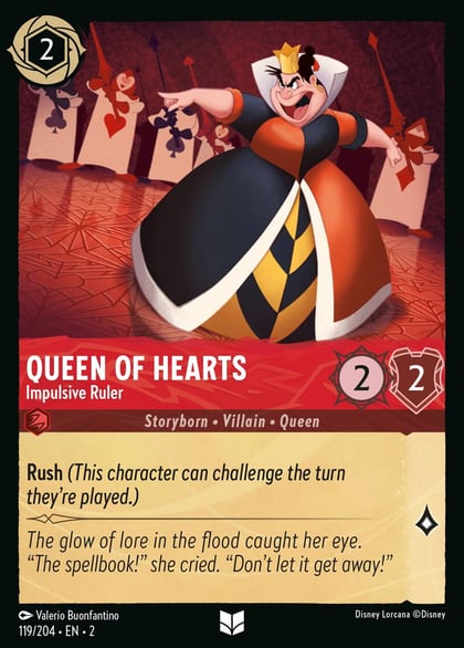 Queen of Hearts - Impulsive Ruler, Rise of the Floodborn 119/204