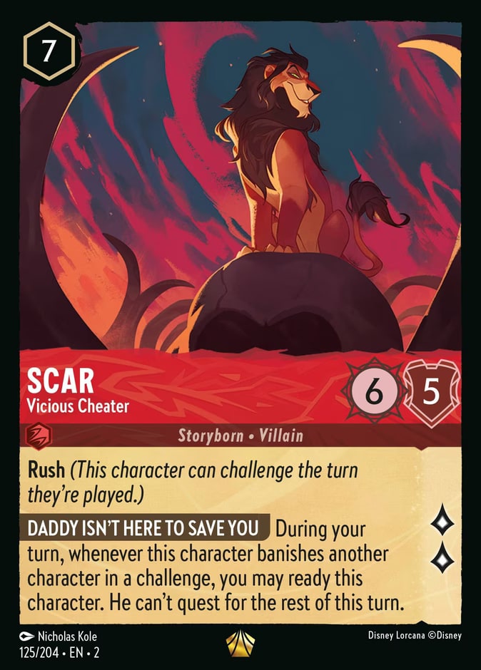 Scar - Vicious Cheater, Rise of the Floodborn 125/204
