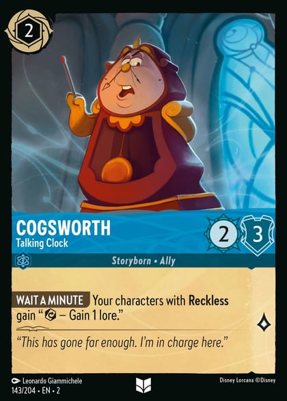 Cogsworth - Talking Clock, Rise of the Floodborn 143/204